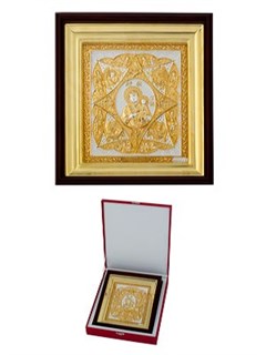 Икона Неопалимая Купина серебряная ювелирная 242351