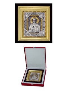 Икона Господь Вседержитель серебряная ювелирная 242358
