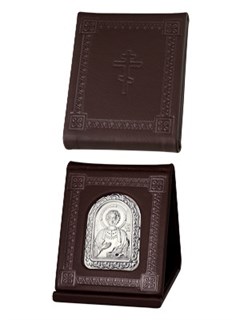 Икона Пантелеймон целитель ювелирная серебряная 242360