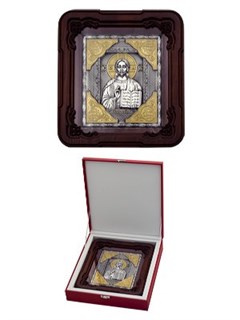 Икона Господь Вседержитель серебряная ювелирная 242364