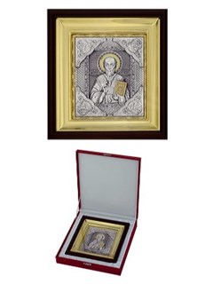 Икона Николай Чудотворец ювелирная серебряная 242365