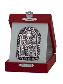 Икона Николай Чудотворец ювелирная серебряная 242394