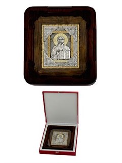 Икона Господь Вседержитель серебряная ювелирная 242405