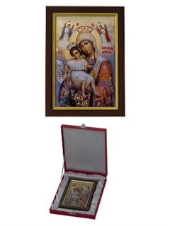 Икона Достойно есть серебряная ювелирная 242416