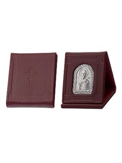 Икона именная Николай Чудотворец ювелирная серебряная 242418