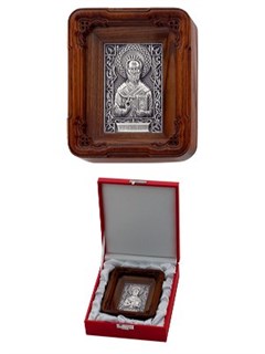 Икона Николай Чудотворец ювелирная серебряная 242444