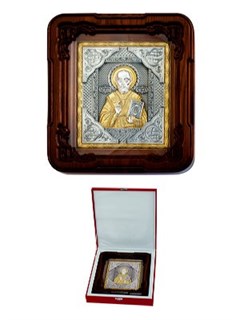 Икона Николай Чудотворец ювелирная серебряная 242450