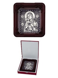 Икона Владимирская Божья Матерь ювелирная серебряная 242473