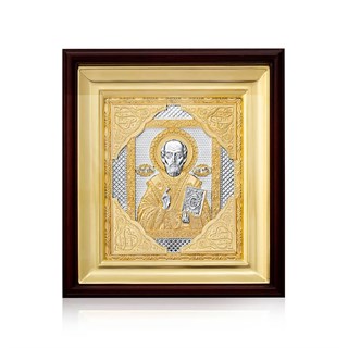 Икона Николай Чудотворец ювелирная серебряная 242477