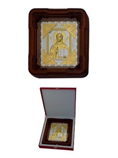 Икона Господь Вседержитель серебряная ювелирная 242483