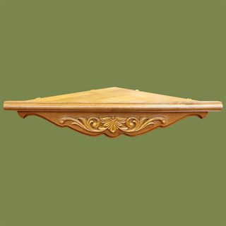 Полка для икон угловая одноярусная Фигурная 253402