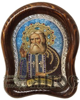 Икона Преподобный Серафим Саровский бисер 243734