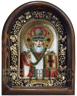 Икона Николай Чудотворец бисер 243745