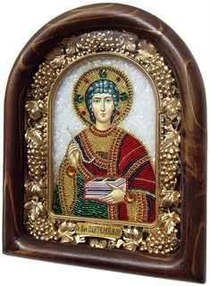 Икона Святой Великомученик Пантелеймон бисер 243785