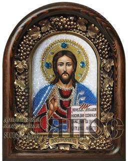 Икона Господь Вседержитель бисер 243799