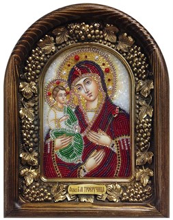 Икона Пресвятая Богородица Троеручица бисер 243807