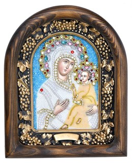 Икона Пресвятая Богородица Тихвинская бисер 243814