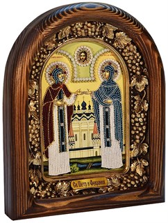 Икона Икона Святых Петра и Феврони бисер 243815