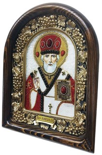 Икона Николай Чудотворец бисер 243841