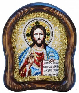 Икона Господь Вседержитель бисер 243887