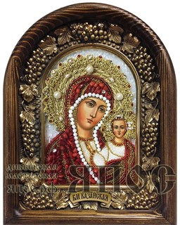 Икона Пресвятая Богородица Казанская бисер 243936