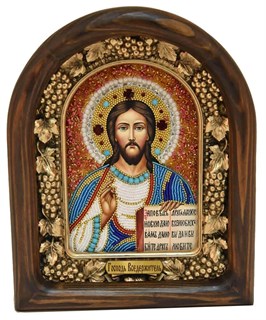 Икона Господь Вседержитель бисер 243952