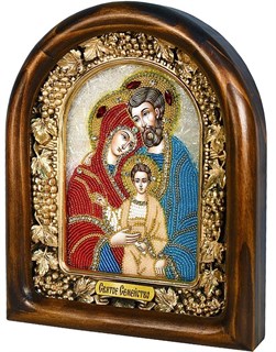 Икона Святое семейство (Богоматерь Три радости) бисер 243985