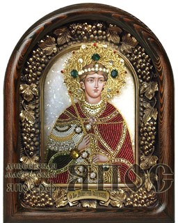 Икона Святой великомученик Димитрий Солунский бисер 243994