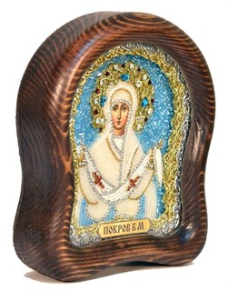 Икона Покров Пресвятой Богородицы бисер 243995