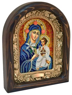 Икона Пресвятая Богородица Неувядаемый цвет бисер 244004