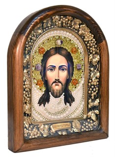 Икона Спас Нерукотворный бисер 244062