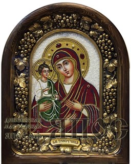 Икона Пресвятая Богородица Троеручица бисер 244076