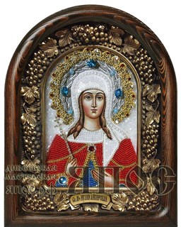 Икона Святая мученица Иулия Анкирская бисер 244077