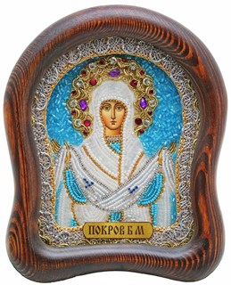 Икона Покров Пресвятой Богородицы бисер 244078
