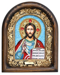 Икона Господь Вседержитель бисер 244101