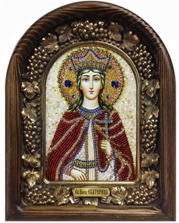 Икона Святая великомученица Екатерина бисер 244140