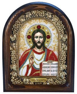 Икона Господь Вседержитель бисер 244155