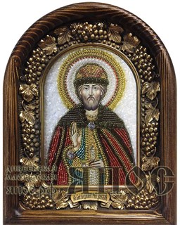 Икона Святой благоверный князь Дмитрий Донской бисер 244268