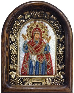 Икона Пресвятая Богородица Нерушимая стена бисер 244318