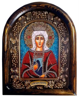 Святая мученица царица Валерия бисер 244398