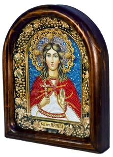 Икона Святая мученица Ирина Македонская бисер 244404