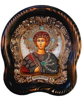 Святой великомученик Дмитрий Солунский (малая иконабисер) 244419