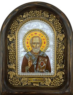 Икона Николай Чудотворец бисер 244429