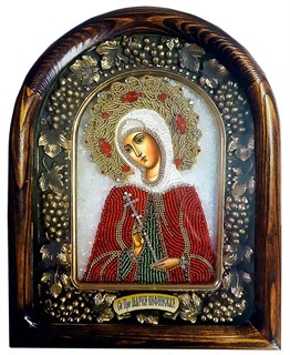 Святая преподобная Мария Вифинская бисер 244486