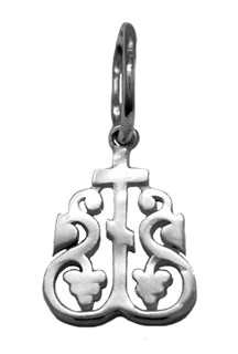 Подвеска православные символы серебряная 0.66гр 252610