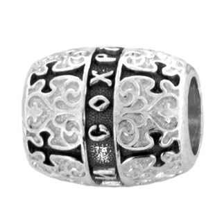 Бусина Спаси и сохрани серебряная 5.55гр 252506