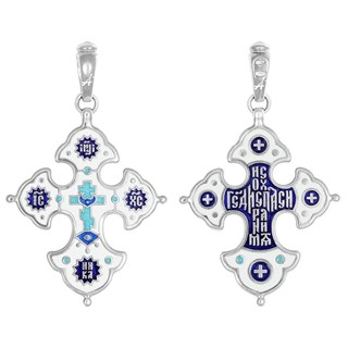 Крестик православный с молитвой серебряный 8.72гр 252581