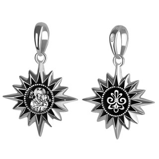 Подвеска серебряная Звезда православная 2.99гр 252473