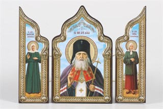 Складни деревянные 18х24 арочные фигурные Лука 2 - Ксения Петербургская - Матрона 239111