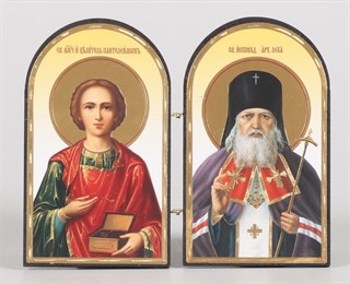 Складни деревянные 10х12 двухстворчатые арочные Лука 2 - Пантелеимон 239064